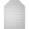 Ekena Millwork Octagonal Top Surface Mount PVC Gable Vent w/ 2"W x 1-1/2"P Brickmould Frame, 22"W x 30"H GVPOT22X3002SF - alternate 2